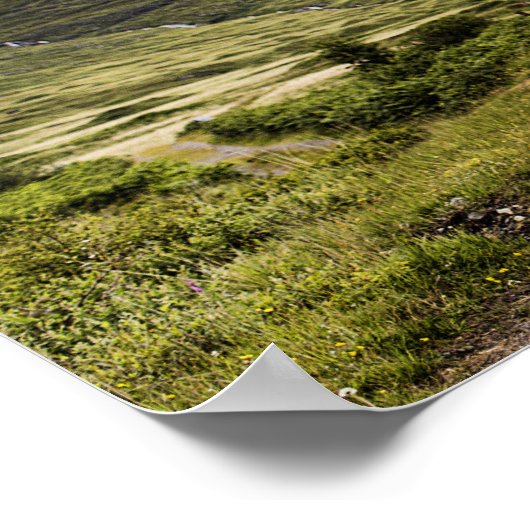 Man op het platteland Reis start een stap Poster (Hoek)