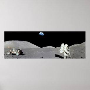 Man op het Poster Moon