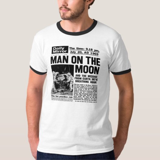 Man op het T-shirt van de maan (Voorkant)