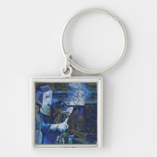 Man op het werk sleutelhanger (Voorkant)