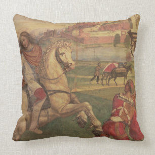 Man op Horseback, van het leven in St. Benedict (f Kussen