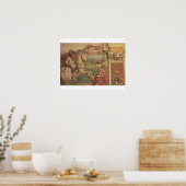 Man op Horseback, van het leven in St. Benedict (f Poster (Keuken)