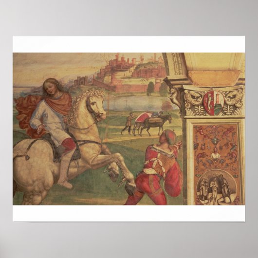 Man op Horseback, van het leven in St. Benedict (f Poster (Voorkant)