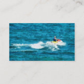Man op jetski - Platinum Visitekaartje (Achterkant)