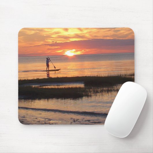 Man op Paddle Board in Cape Cod Mousepad Muismat (Met muis)