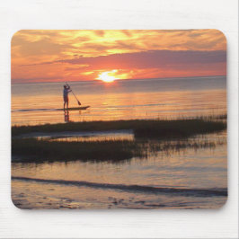 Man op Paddle Board in Cape Cod Mousepad Muismat