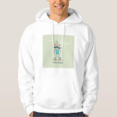 Man op rollerskates hoodie (Voorkant)
