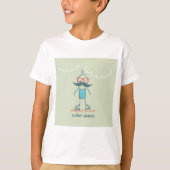 Man op rollerskates t-shirt (Voorkant)
