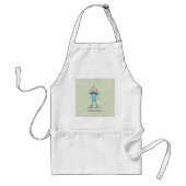 Man op rolpoorten standaard schort (Voorkant)