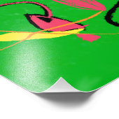 Man op skateboard foto afdruk (Hoek)