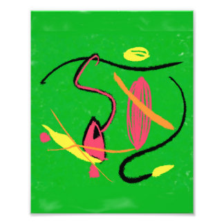 Man op skateboard foto afdruk