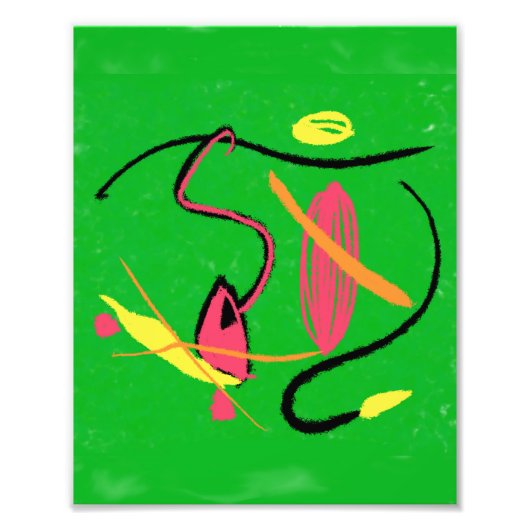 Man op skateboard foto afdruk (Voorkant)