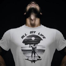 Man op sup paddle board - SUP - Heel mijn leven