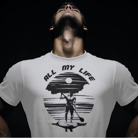 Man op sup paddle board - SUP - Heel mijn leven T-shirt