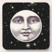  man op volle maan bier onderzetter (Voorkant)