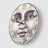 man op volle maan grote klok (Hoek)