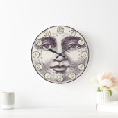 man op volle maan grote klok (Huis)