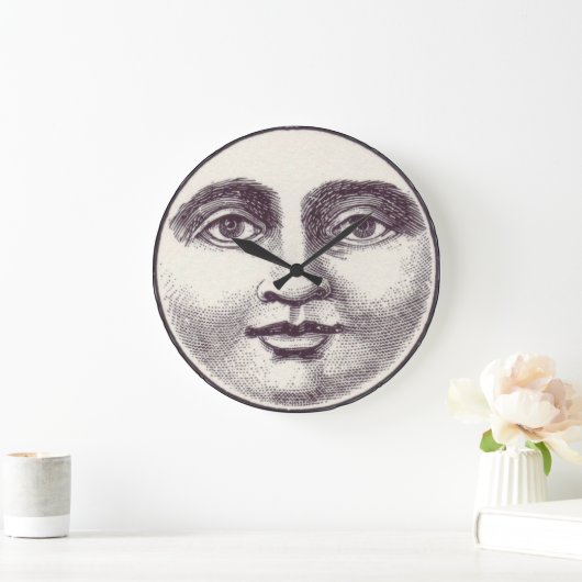  man op volle maan grote klok (Huis)