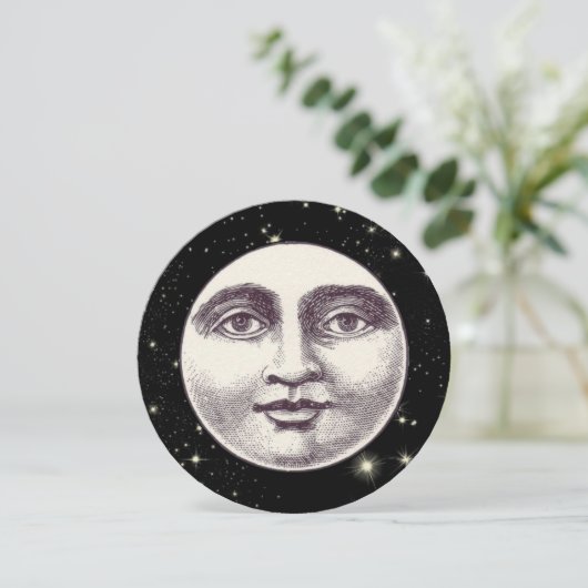  man op volle maan kaart (Staand voorkant)