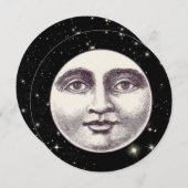 man op volle maan kaart (Voorkant / Achterkant)