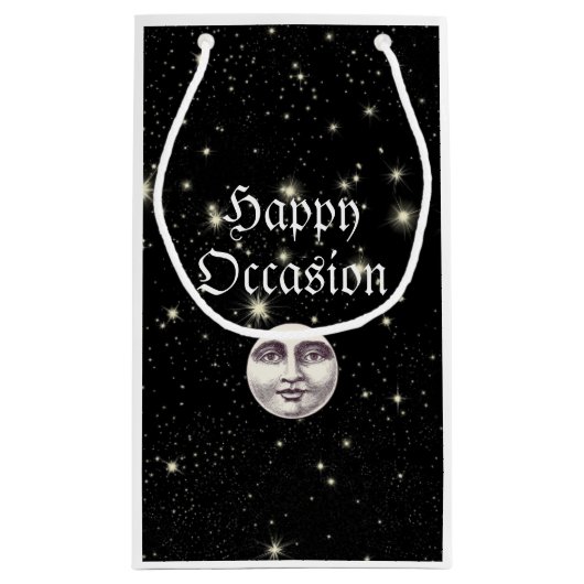  man op volle maan klein cadeauzakje (Achterkant)