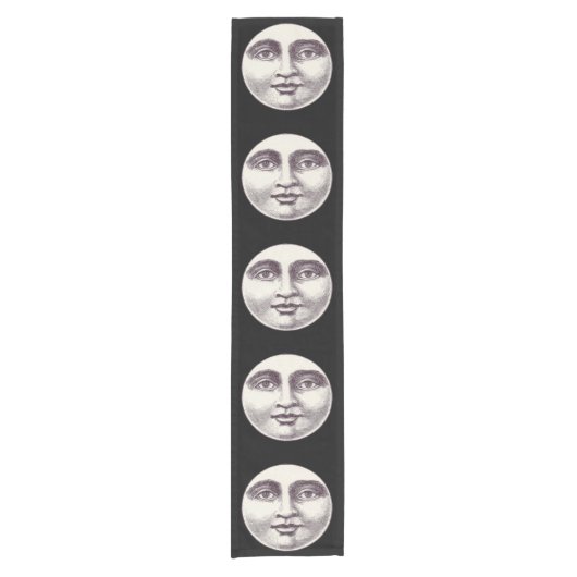  man op volle maan korte tafelloper (Voorkant)