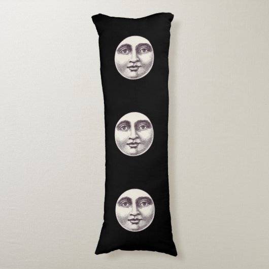 man op volle maan lichaamskussen (Voorkant Verticaal)