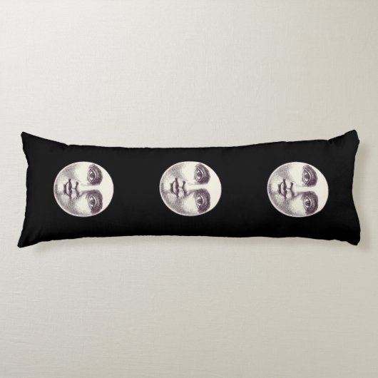  man op volle maan lichaamskussen (Voorkant)