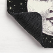 man op volle maan muismat (Hoek)