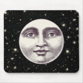 man op volle maan muismat (Voorkant)