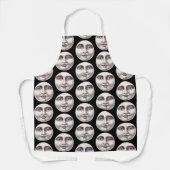 man op volle maan schort (Voorkant)