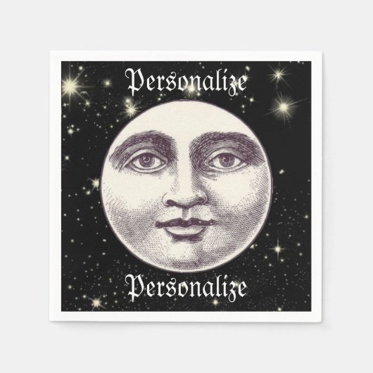  man op volle maan servet (Voorkant)