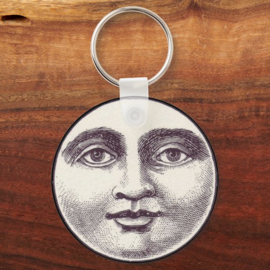  man op volle maan sleutelhanger (Voorkant)