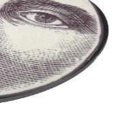 man op volle maan snijplank (Hoek)