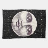  man op volle maan theedoek (Horizontaal)