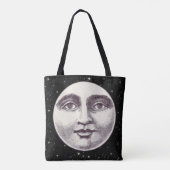  man op volle maan tote bag (Achterkant)