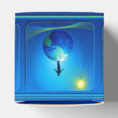 Man op Wereldbol Bedankdoosjes (Bovenkant)