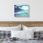 Man op Zee Waves Canvas Afdruk (Insitu (Slaapkamer))