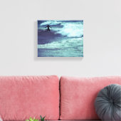 Man op Zee Waves Canvas Afdruk (Insitu (Woonkamer))