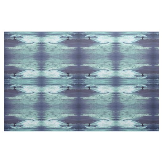 Man op Zee Waves Patroon Stof (Fat Quarter)