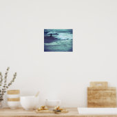 Man op Zee Waves Poster (Keuken)
