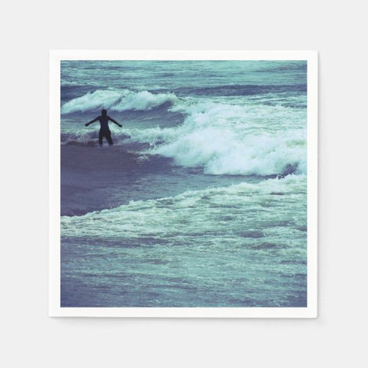 Man op Zee Waves Servetten (Voorkant)