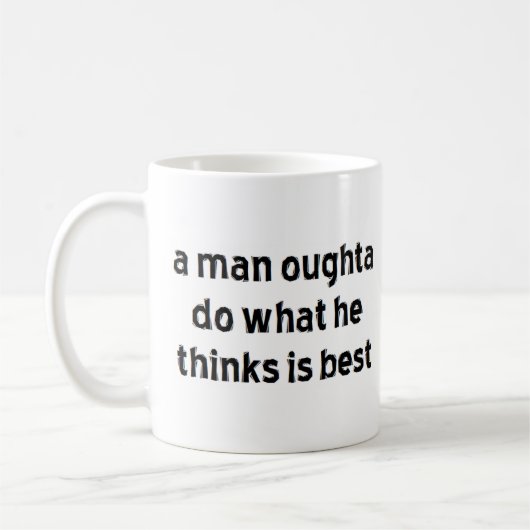 man oughta koffiemok (Links)