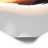 Man overweegt de zonsopgang perfect poster (Hoek)