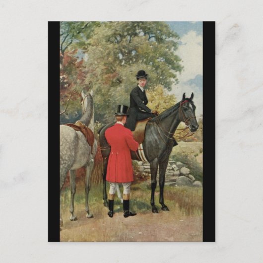  Man Paarden Paardensport Briefkaart (Voorkant)
