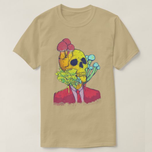 Man paddenstoel t-shirt (Design voorkant)