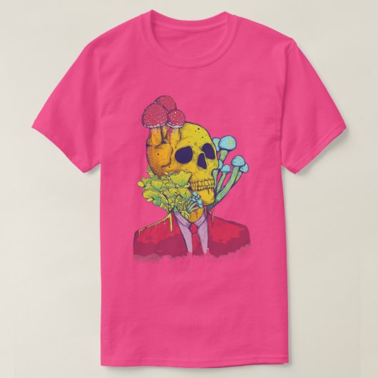 Man paddenstoel t-shirt (Design voorkant)