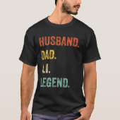 Man Papa Ai Legend Papa Vaderdag T-shirt (Voorkant)