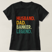Man Papa Bankier Legend  Funny Banker Fat T-shirt (Design voorkant)