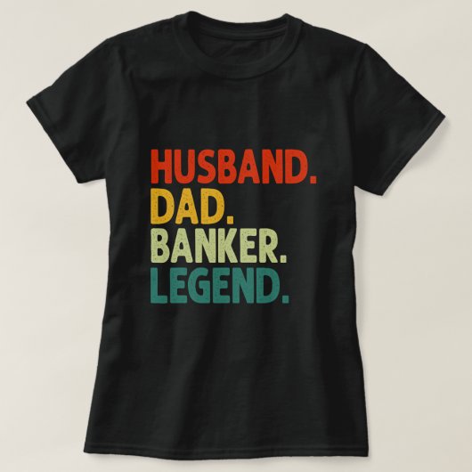 Man Papa Bankier Legend  Funny Banker Fat T-shirt (Design voorkant)